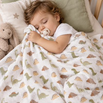 bébé dort avec le LANGE BEBE