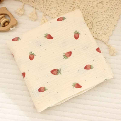 LANGE BEBE MOTIF FRAISES