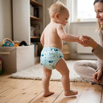 culotte d'apprentissage pour un bébé Heureux