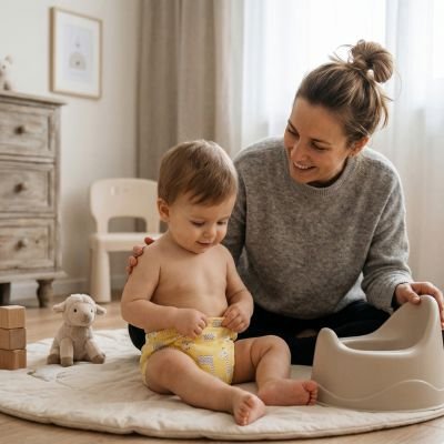 culotte d'apprentissage qui aide l'évolution de votre bébé