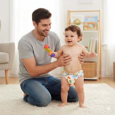 Culotte d'apprentissage qui donne le sourire à votre bébé