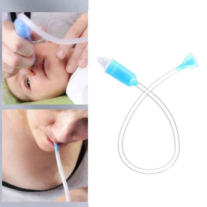 la technique facile pour decongestionner votre bebe avec un mouche bébé