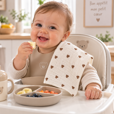 lance bébé pratique lorsque bébé mange