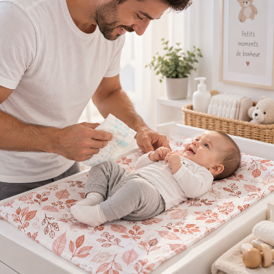 langes bébé pour une douceur de changement de couche