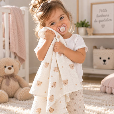 petite fille qui ne se passe plus des langes bébé