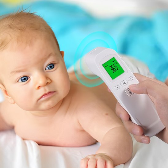 Thermomètre frontal pratique d'utilisation