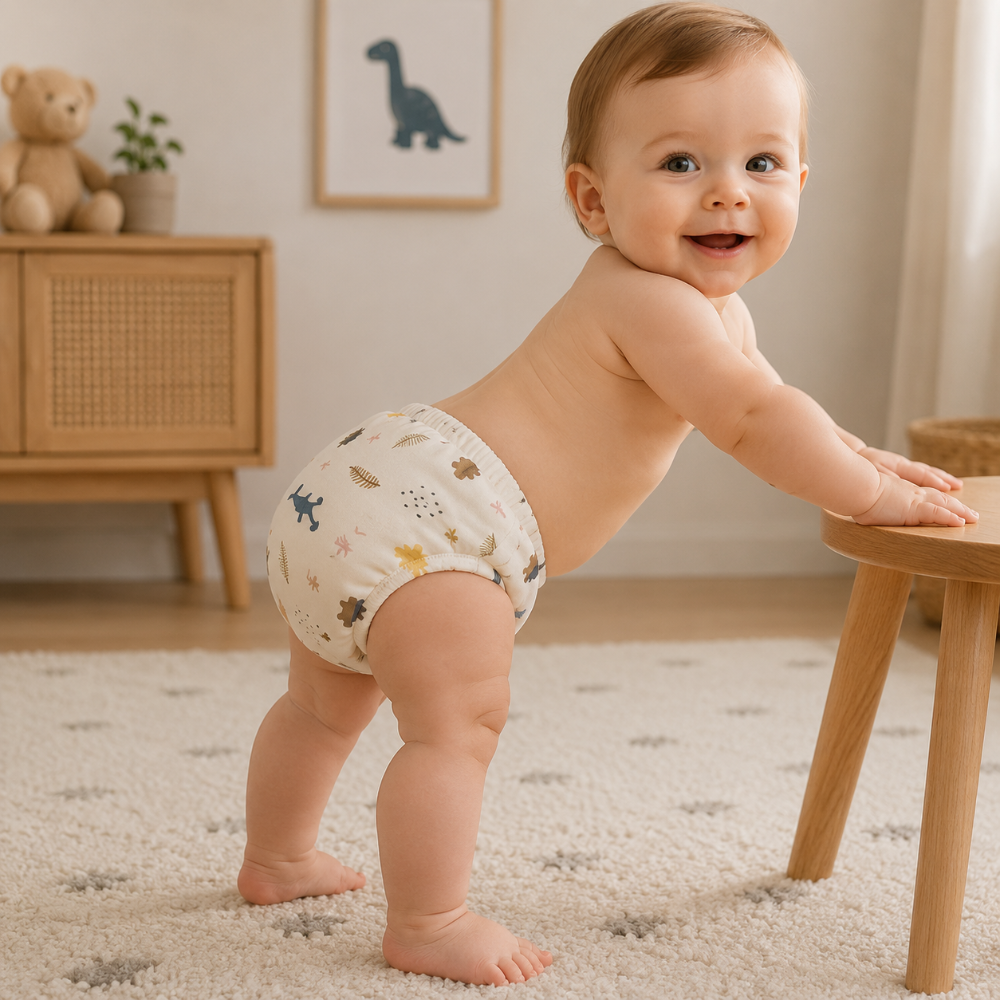 une culotte d'apprentissage qui rend bébé fier